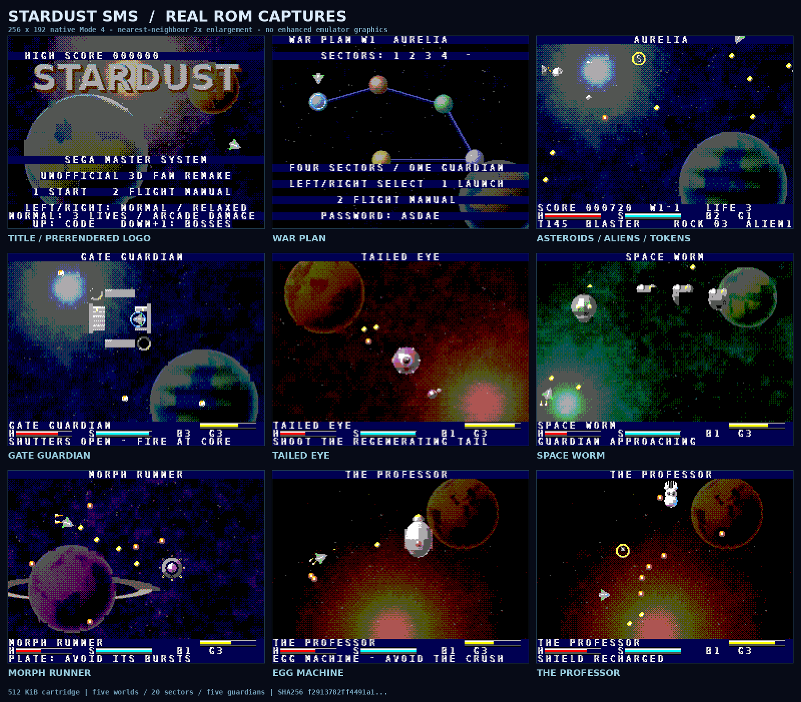 Stardust SMS game image